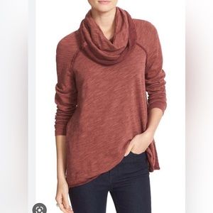 Free People Cowl Neck Cocoon Pullover